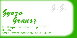 gyozo grausz business card